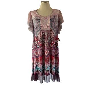 one world micro jersey dress NEW One World Micro Jersey & Textured Knit Sleeveless Maxi Dress